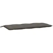 vidaXL Gartenbank-Auflage Melange Dunkelgrau 120x50x7 cm Stoff