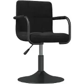 vidaXL Esszimmerstuhl Schwarz Samt