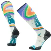 Smartwool - Ski Zero Cushion Rainbow Trails Print OTC Socks - Skisocken Gr 46-49 bunt