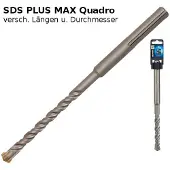 Graphite SDS Max Betonbohrer, 32 x 1000 mm, S4, quatro