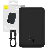 Baseus Magnetic Mini, 20000 mAh, Power Delivery, Kabelloses Aufladen, 20 W, Schwarz