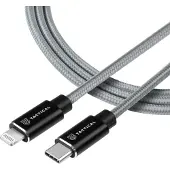 Source Fast Rope Kevlar-Kabel USB-C|Lightning MFi 1 m Grau