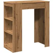 vidaXL Bartisch mit Regal Artisan-Eiche 95x47x103,5 cm Holzwerkstoff
