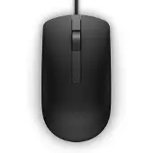 Dell NMJ83, Rechts, Optisch, USB Typ-A, 1000 DPI, Schwarz