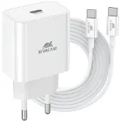 Rivacase MOBILE CHARGER WALL/WHITE PS4101 WD4