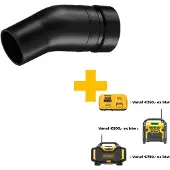 DeWalt Winkel-Adapter DWV9150 für Staubabsaugung, Adapterstück Absaugung, kein Verdrehen - 35mm