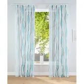 My Home Gardine "Dimona", (2 St.), 2er-Set, Bestseller, Polyester, Wellen