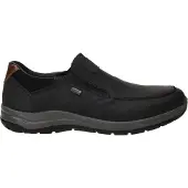 Rieker Herren Sneaker aus Leder mit Gummizug loser weicher Einlage 03651, Größe:41 EU, Farbe:Schwarz