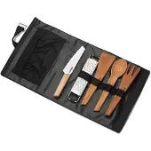 Primus - Küchenutensilien-Set - CampFire Prep Set aus Holz - schwarz