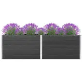 vidaXL Garten-Hochbeet 200x50x91 cm WPC Grau