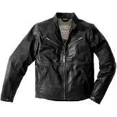 Spidi Garage Robust Motorrad Lederjacke (Black,58)