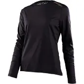 Troy Lee Designs Lilium Langarm Enduro Trikot Schwarz XS Frau Schwarz XS