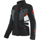 Dainese Outlet Carve Master 3 Gore-Tex Damen Motorrad Textiljacke, schwarz/grau/rot, 40