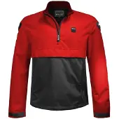 Blauer Spring Pull Motorrad Textiljacke, rot/blau, S