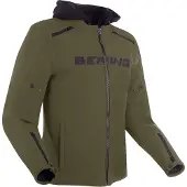 Bering Elite wasserdichte Motorrad Textiljacke, khaki, S