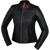IXS Aberdeen Damen Schwarz Motorrad Lederjacke Größe 38