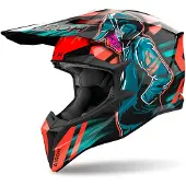 Airoh Wraaap Cyber Crosshelm Unisex Futter orange, L
