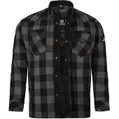 Bores Lumberjack Premium Motorradhemd, grau/schwarz, L
