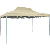 vidaXL Faltzelt Pop-Up 3x4,5 m Cremeweiß