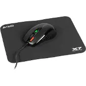 A4Tech X-7120, Beidhändig, USB Typ-A, 2000 DPI, 3 ms, Schwarz