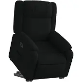 vidaXL Relaxsessel mit Aufstehhilfe Elektrisch Schwarz Stoff