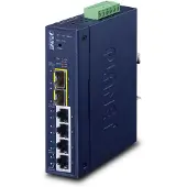 Planet Industrial L2/L4 4-Port, Managed, L2/L4, Gigabit Ethernet (10/100/1000), Vollduplex, Wandmontage