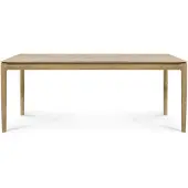 Ethnicraft Tisch Bok Eiche geölt braun, Designer Alain van Havre, 200x76x95 cm