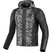 Bogotto Radic Motorrad Leder-/Textiljacke Grau Größe M