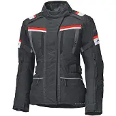 Held Tourino Top wasserdichte Damen Motorrad Textiljacke, schwarz/rot, 3XL
