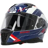 Acerbis X-Way Graphic Helm, weiß/blau/rot, XS (53/54)