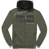 FC-Moto Waving Zip Hoodie, olivgrün/schwarz, S