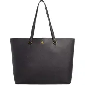 Ralph Lauren für Damen. 431911655001 Karly large cross body tote bag schwarz (OSFA), Lässig, Leder