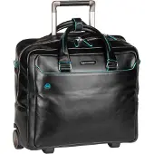 Piquadro Blue Square Pilotenkoffer 2-Rollen mit Laptop-Fach Schwarz