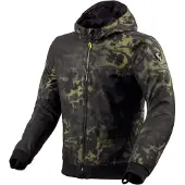 REV'IT! Revit Saros WB Camo Motorrad Textiljacke, schwarz/grün, L