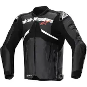 Alpinestars Atem V5 perforierte Motorrad Lederjacke, schwarz/weiß, 48