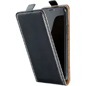 OEM SLIM FLEXI FRESH FLIP HANDYTASCHE passend für IPHONE 15 Plus Schwarz