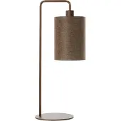 Light & Living Tischlampe - beige braun - Donio - baumwolle metall - schreibtischlampe - E27 - 1885652 -