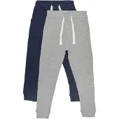 Minymo Jungen Basic 36 -Sweat Pant (2-pack) Jogginghose, Dunkelblau, 86 EU