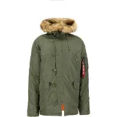 Alpha industries Parka "N3B VF 59" mit Kapuze mit abnehmbarem Kunstfellkragen
