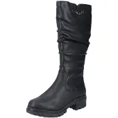Rieker Damen Winterstiefel Schwarz Kunstleder Größe: 36
