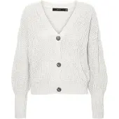 Vero Moda Strickjacke "VMLEA LS V-NECK CUFF CARDIGAN NOOS" Kunstfaser, regular fit