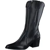Paul green Damen Stiefel/ Westernstiefeletten Schwarz Glattleder - Reißverschluss Größe: 5