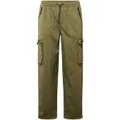 Ellesse Cargohose "SQUADRON CARGO PANT", Herren, Gr. M, N-Gr, grün (khaki), Web, Obermaterial: 95% Polyamid, 5% Elasthan, Hosen Cargohose, mit Cargotaschen, wasserabweisendes Material, weite Beinform