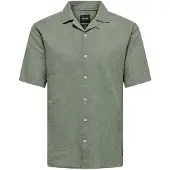 Only & Sons Kurzarmhemd "ONSCAIDEN SS SOLID RESORT LINEN NOOS"