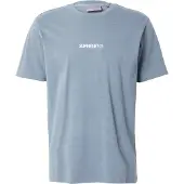 Superdry für Herren. M1012028A T-Shirt Mikrologo-Druck blau (L), Lässig, Baumwolle, Kurzarm