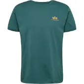 Alpha industries T-Shirt "Basic T-Shirt SL", Herren, Gr. XL, grün (force grün), Obermaterial: 100% Baumwolle, Shirts T-Shirt