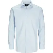 Jack & Jones Langarmhemd "JPRBLAPARKER CHECK L/S SHIRT SN", Herren, Gr. XS, N-Gr, blau (chambray blau checks:slim fit), Web, Obermaterial: 100% Baumwolle, kariert, slim fit, Hemden Langarmhemd