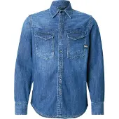 G-Star für Herren. D23616-D252-G749 Dakota Slim Hemd blau (XS), Lässig, Baumwolle, Langarm