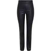 Y.A.S Zellu Bootcut Leather Hosen Schwarz S Frau Schwarz S