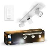 Philips Hue Runner Aufbauspot White Ambiance - 3 Spots - Weiß + Dimmer